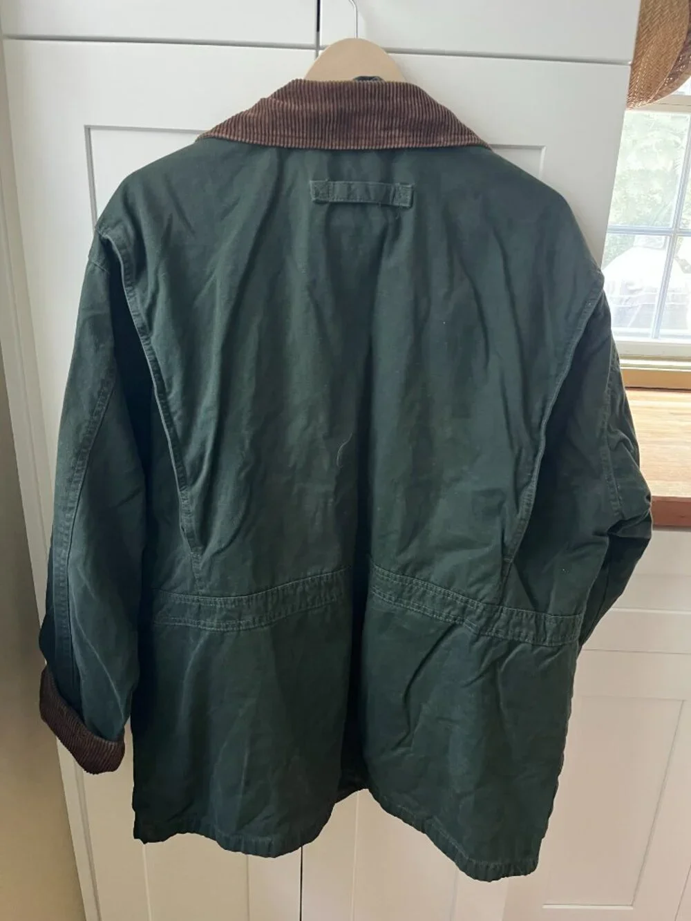 Vintage Aberdeen Canvas Flannel-Lined Cargo Coat – Chore/Barn Jacket – Men's Lar